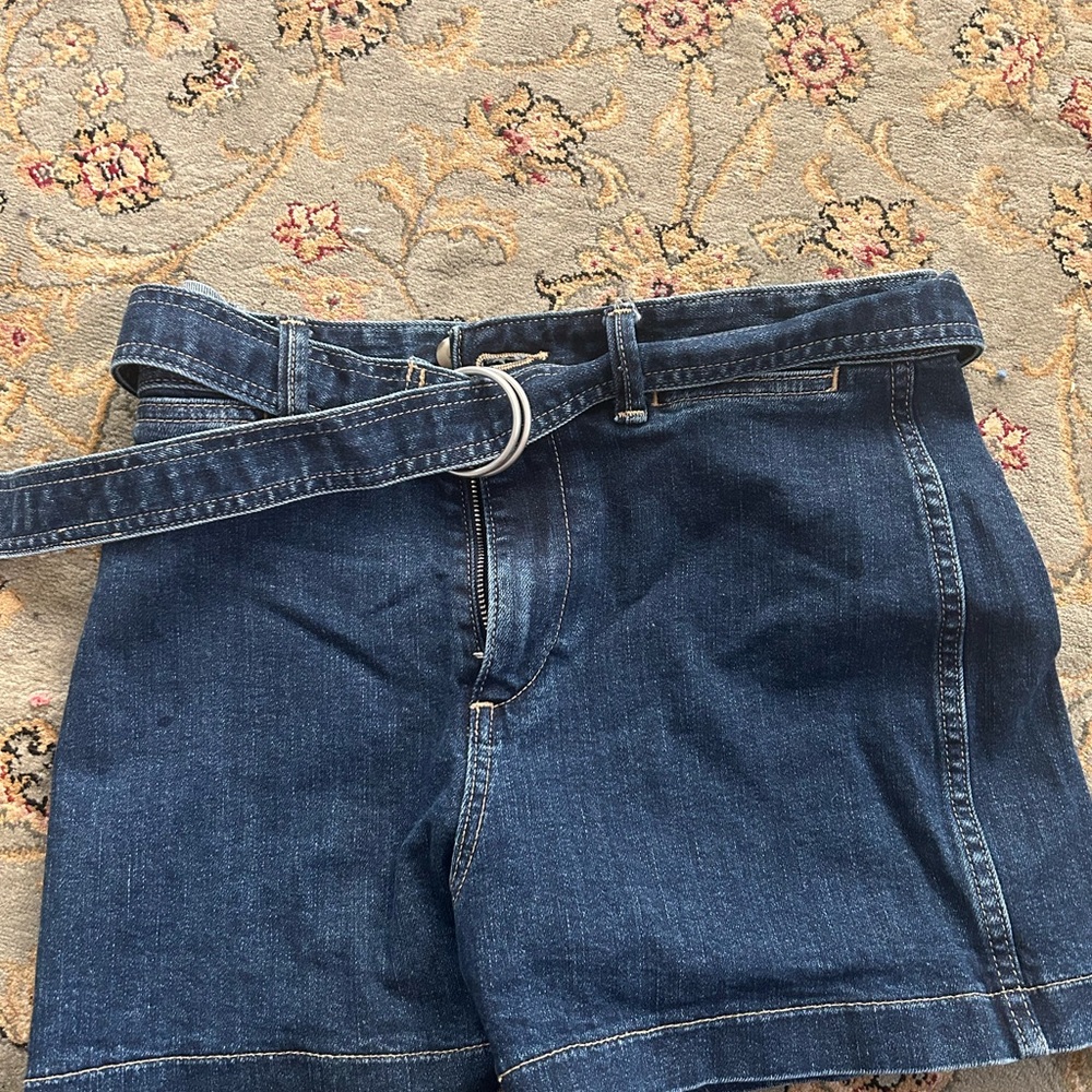 GAP Belted Blue Women's Denim Shorts